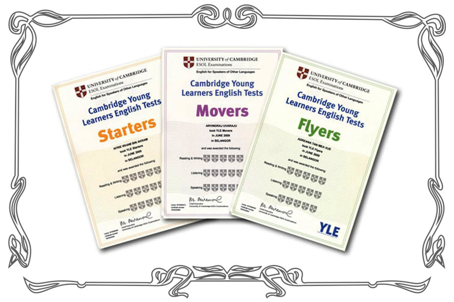 chứng chỉ starters, movers và flyers cho trẻ