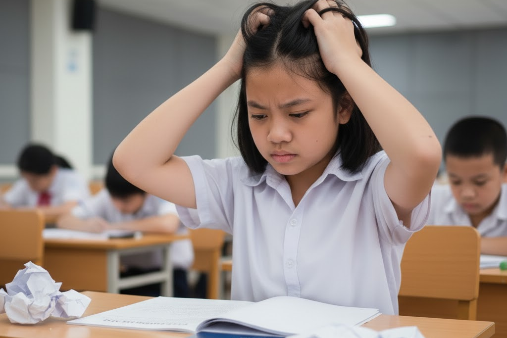Writing test luôn là nỗi lo của không ít phụ huynh và con trẻ.