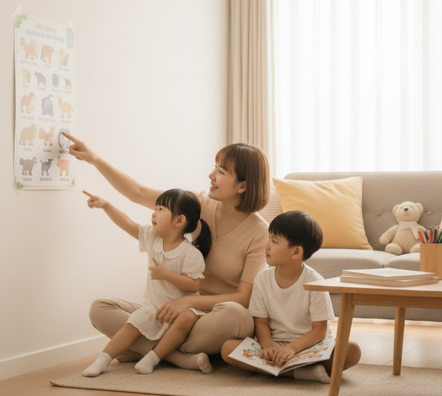 học tiếng Anh cùng bé, mẹ không giỏi tiếng Anh, đồng hành cùng con, môi trường học tiếng Anh tại nhà, tâm lý trẻ nhỏ, tạo động lực cho con, PalFish, giáo viên bản xứ, Bộ lọc cảm xúc (Affective Filter), Tư duy phát triển (Growth Mindset), Sự chú ý chung (Joint Attention), thói quen nhỏ (micro-habits)