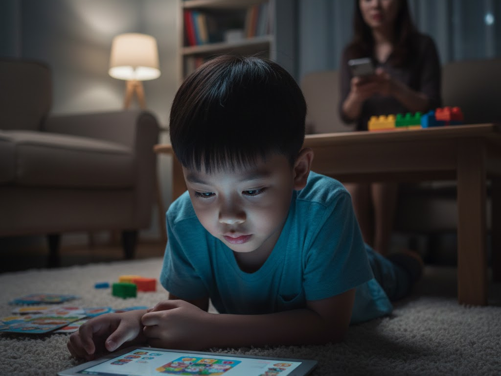 YouTube học tiếng Anh cho bé (chính)
phụ: kênh tiếng Anh trẻ em, nội dung độc hại (toxic content), nghiện màn hình, rối loạn tập trung, học vẹt, mù chữ chức năng, kiểm soát của cha mẹ, PalFish, giáo viên bản xứ, Elsagate, Vòng lặp Dopamine (Dopamine loop), JAMA Pediatrics (Tạp chí Nhi khoa Hoa Kỳ), Thụ đắc ngôn ngữ (Language acquisition)