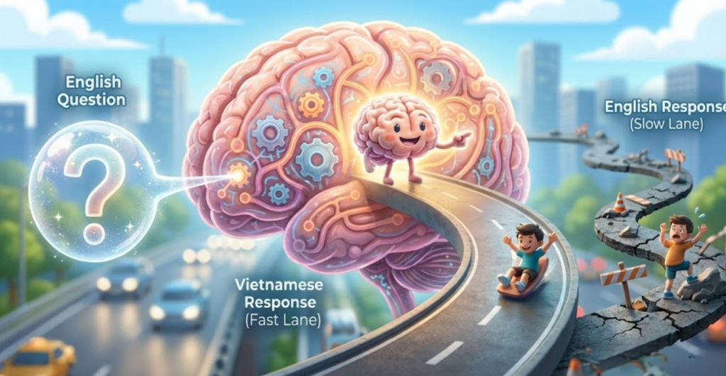 bé học tiếng anh