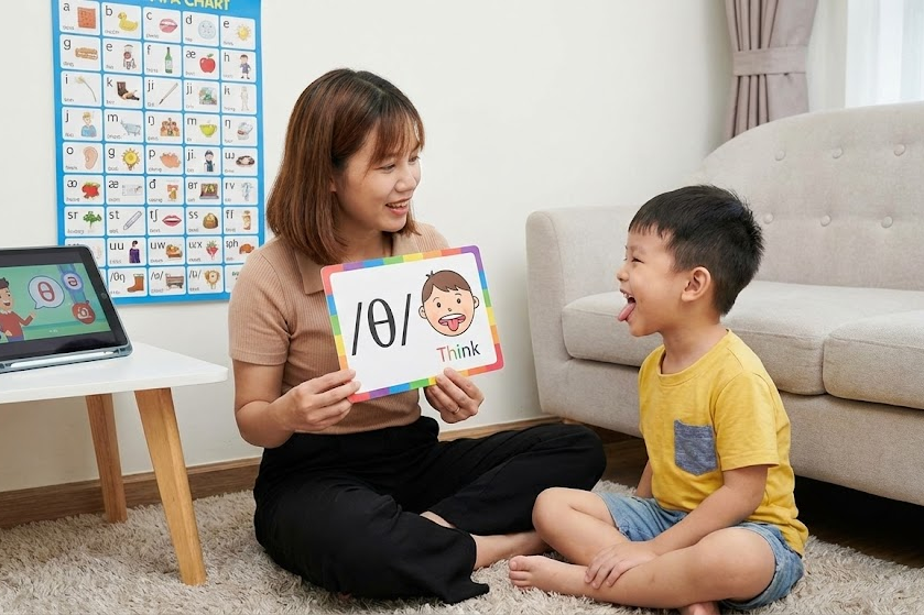 Dạy con bảng phiên âm chuẩn IPA