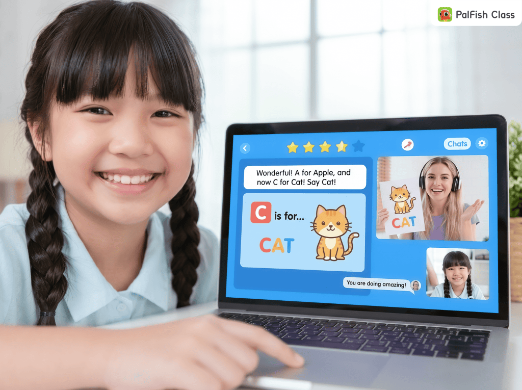 Buổi học tiếng Anh giao tiếp cho trẻ lớp 1 tại PalFish Class